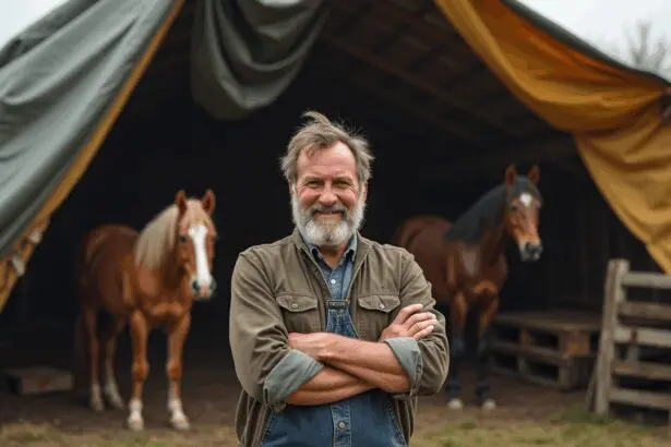 Toen de boer geen toestemming kreeg om een dak te bouwen voor zijn paarden vond hij deze ingenieuze oplossing