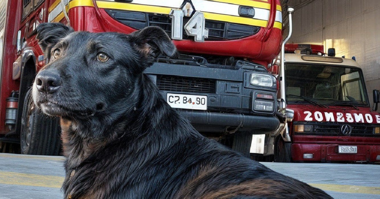 Brandweer neemt met aangrijpende ceremonie afscheid van hun trouwe maatje