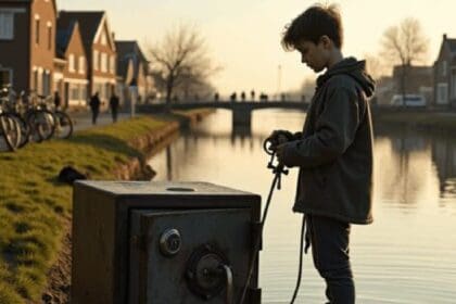 Tiener vindt met vismagneet een kluis vol met geld en brengt alles terug naar eigenaar