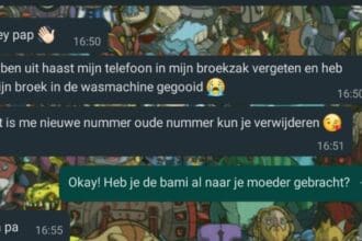 whatsapp oplichter vader bami