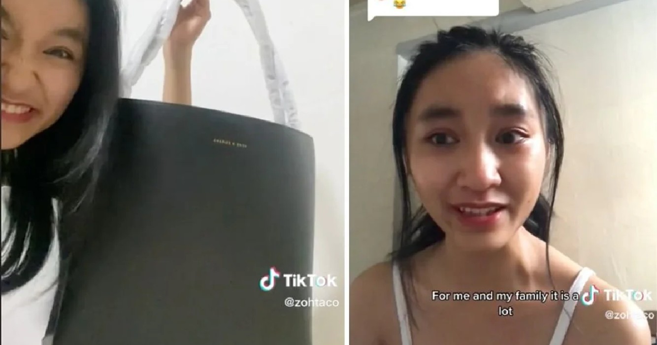 Vrouw wordt belachelijk gemaakt als ze tas van 80 dollar luxe item noemt haar antwoord gaat viraal