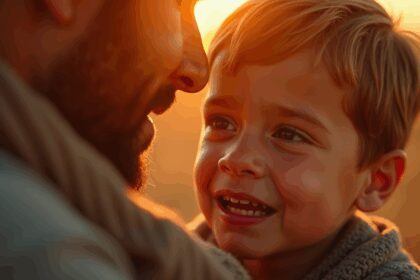 Achtjarig jongetje vraagt vader om nog één knuffel in hartverwarmende video