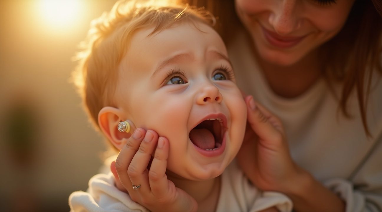 Dit dove baby´tje hoort voor het eerst mama's stem en het wordt haar eventjes te veel