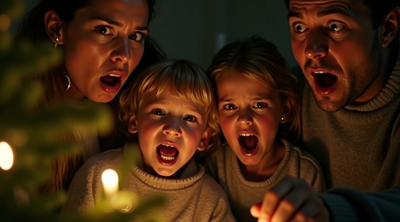 Familie ziet met afgrijzen hoe ‘een miljoen’ baby´tjes in hun kerstboom uitkomen