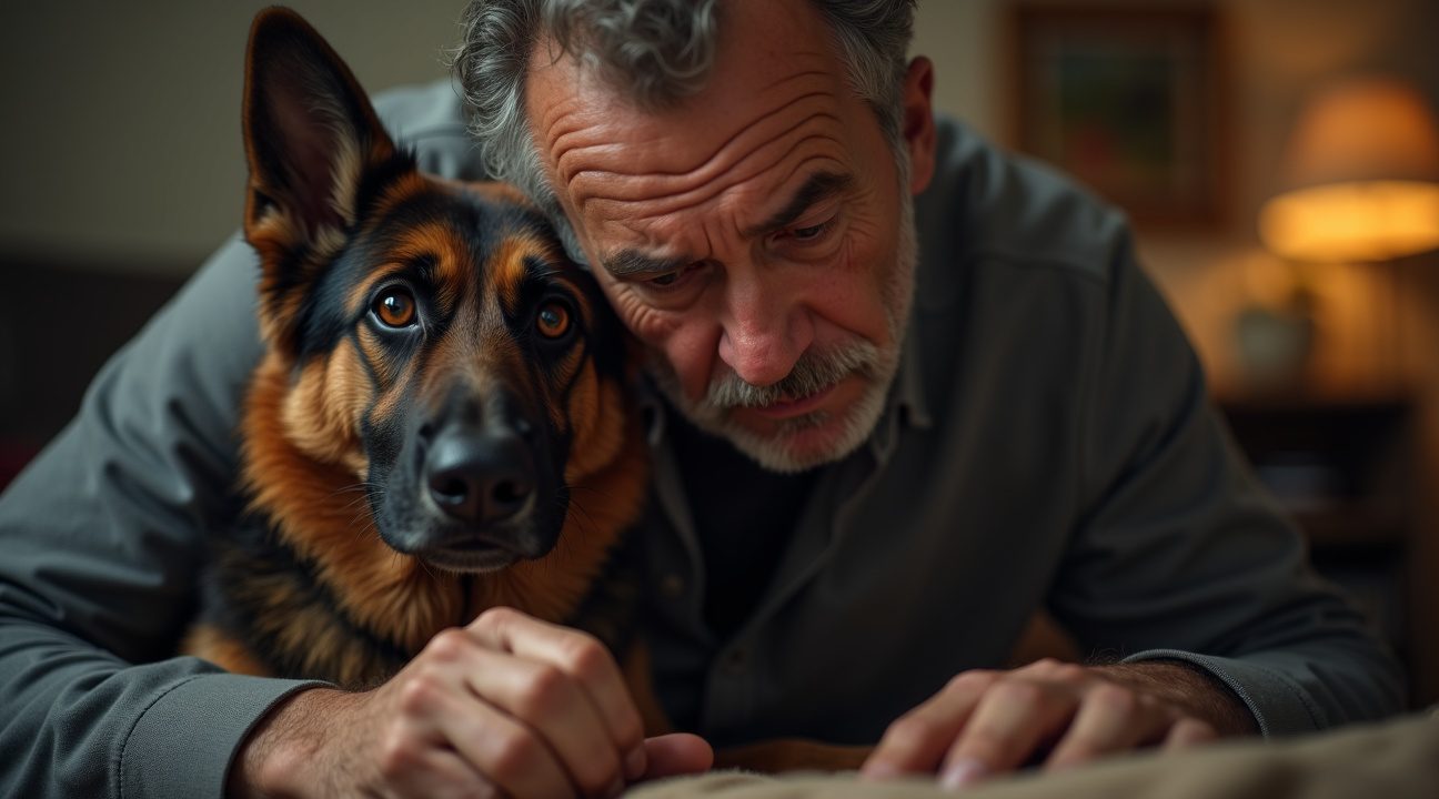 Hond bijt in been van zijn baasje en “redt zijn leven”