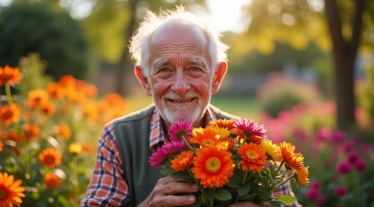 Opa (94) kweekt alle bloemen voor bruiloft van kleindochter