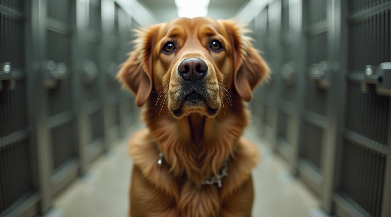 Verontwaardigde hond reageert hilarisch als baasje hem na vakantie ophaalt bij opvang