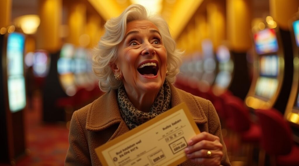 Vrouw (76) loopt casino binnen om te schuilen voor de regen, even later loopt ze als miljonair naar buiten Nieuw(e) Titel