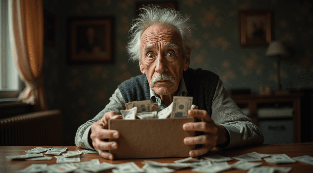 Ze waren al meer dan 60 jaar gelukkig getrouwd. Toen vond hij een schoenendoos met heel veel geld.