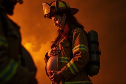Zwangere brandweervrouw buiten dienst helpt zwaargewonde vrouw en bevalt daarna