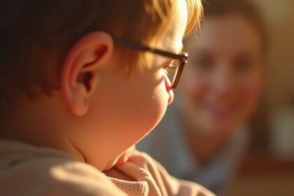 baby heeft haar moeder nog nooit kunnen zien door aandoening deze bril veranderde haar hele leven
