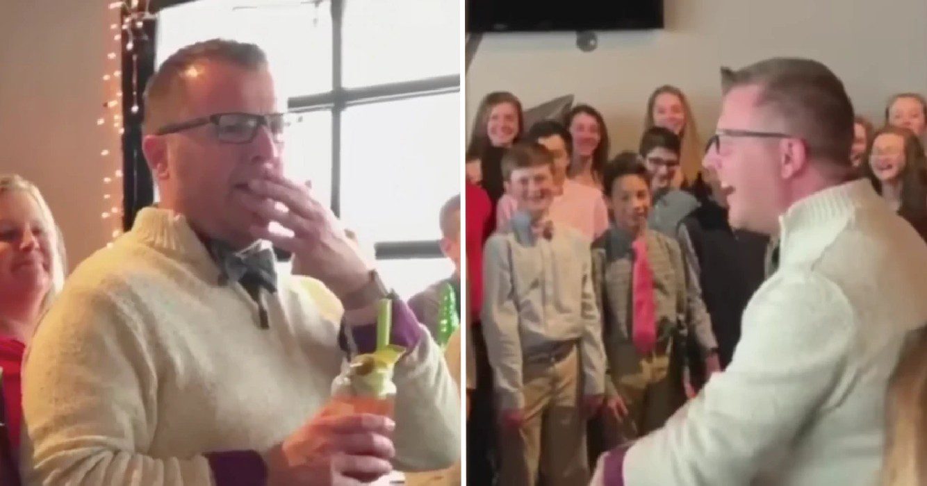 Leraar houdt huwelijk geheim voor leerlingen uit angst voor afwijzing verloofde - dan verrassen ze hem