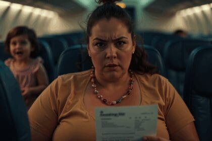 passagier met grotere maat bekritiseerd omdat ze stoel niet aan peuter afstaat die ze zelf betaalde