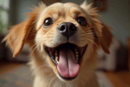 praatgraag hondje kletst honderduit met wel heel bijzonder stemmetje