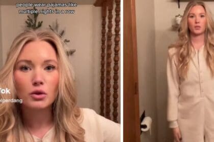 Vrouw veroorzaakt ophef door toe te geven dat ze haar pyjama niet na elk gebruik wast