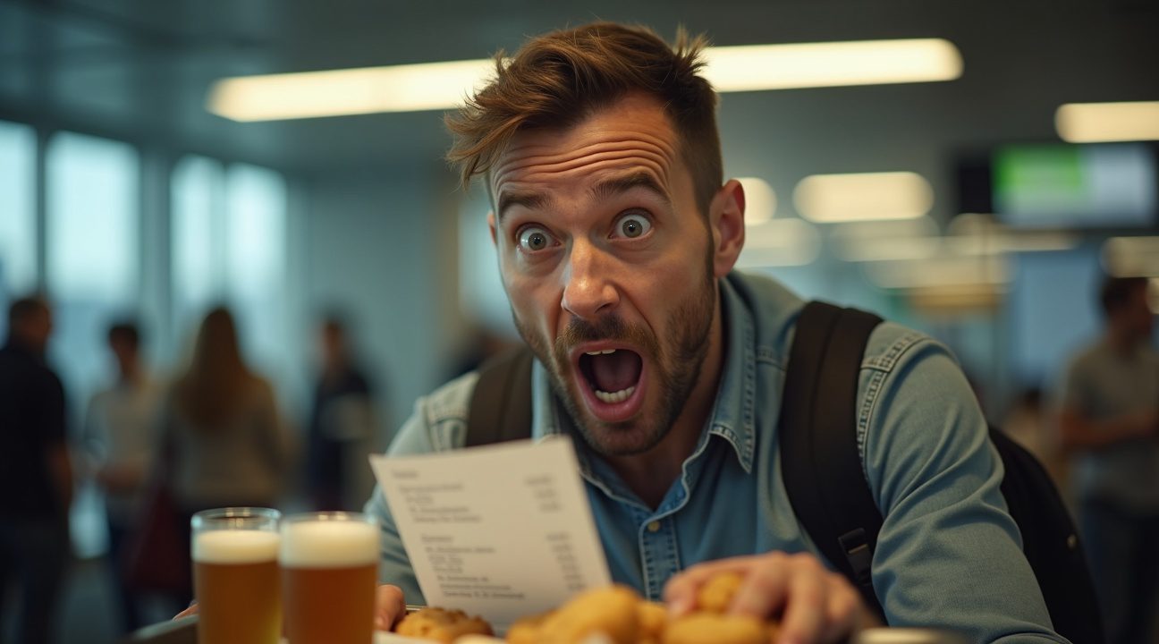 Dit absurde bedrag betaal je nu op Schiphol voor 2 biertjes en 2 kroketjes