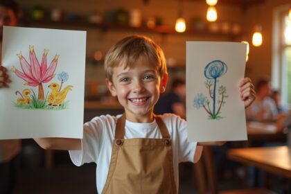 Jongetje krijgt kritiek van leraren omdat hij te veel tekent, restaurant huurt hem in