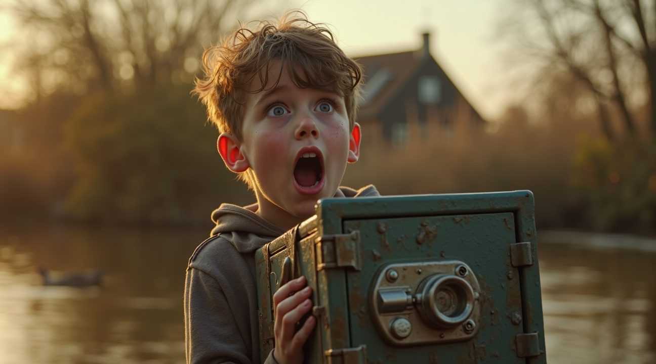 Tiener vindt met vismagneet een kluis vol geld en brengt alles terug naar eigenaar