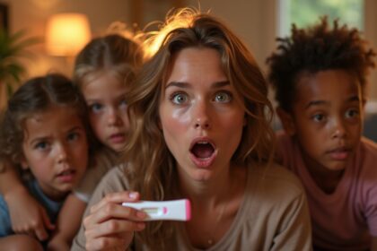 Vrouw adopteert vier kinderen, maar ontdekt al snel dat ze zwanger van een vierling is