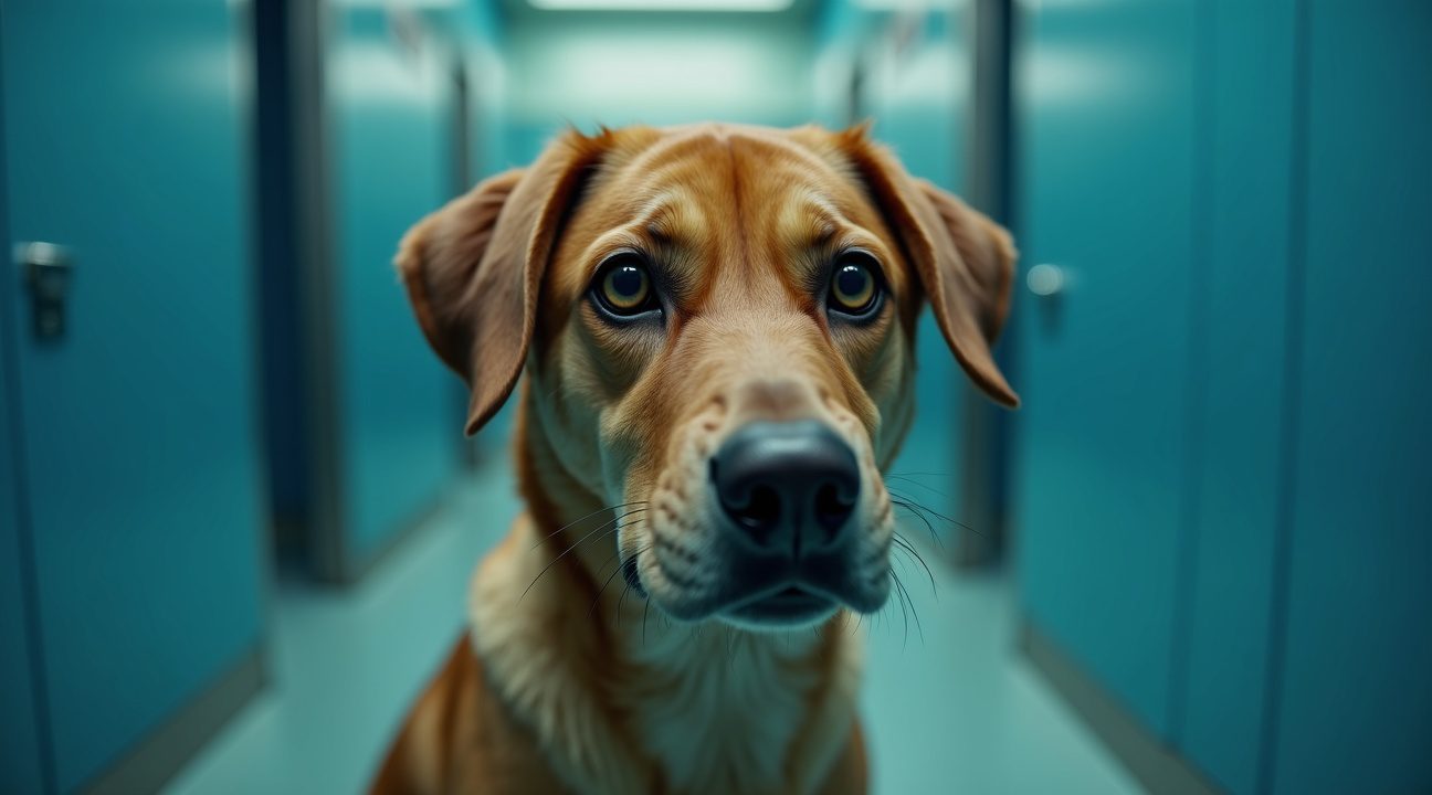 asielhond is diepbedroefd als beste vriendje zonder haar wordt geadopteerd