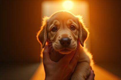 elf puppys worden uit donkere verlaten kelder gered