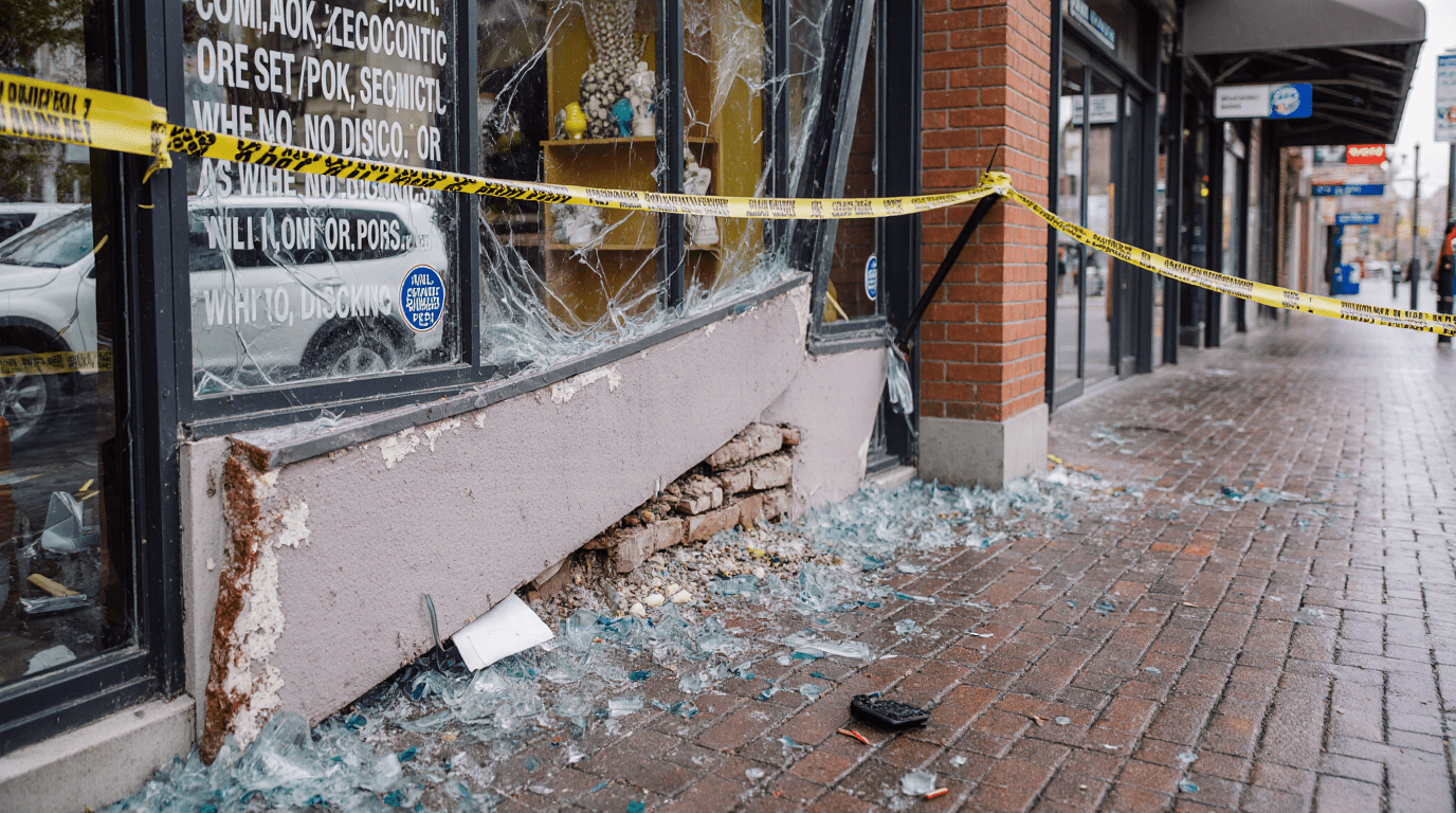 Automobiliste ramt bakkerij en laat daarna ernaast haar nagels doen