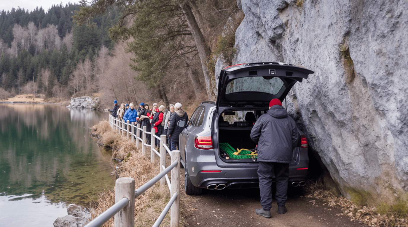 Vakantieganger vertrouwt blind op navigatie en komt met auto vast te zitten op wandelpad