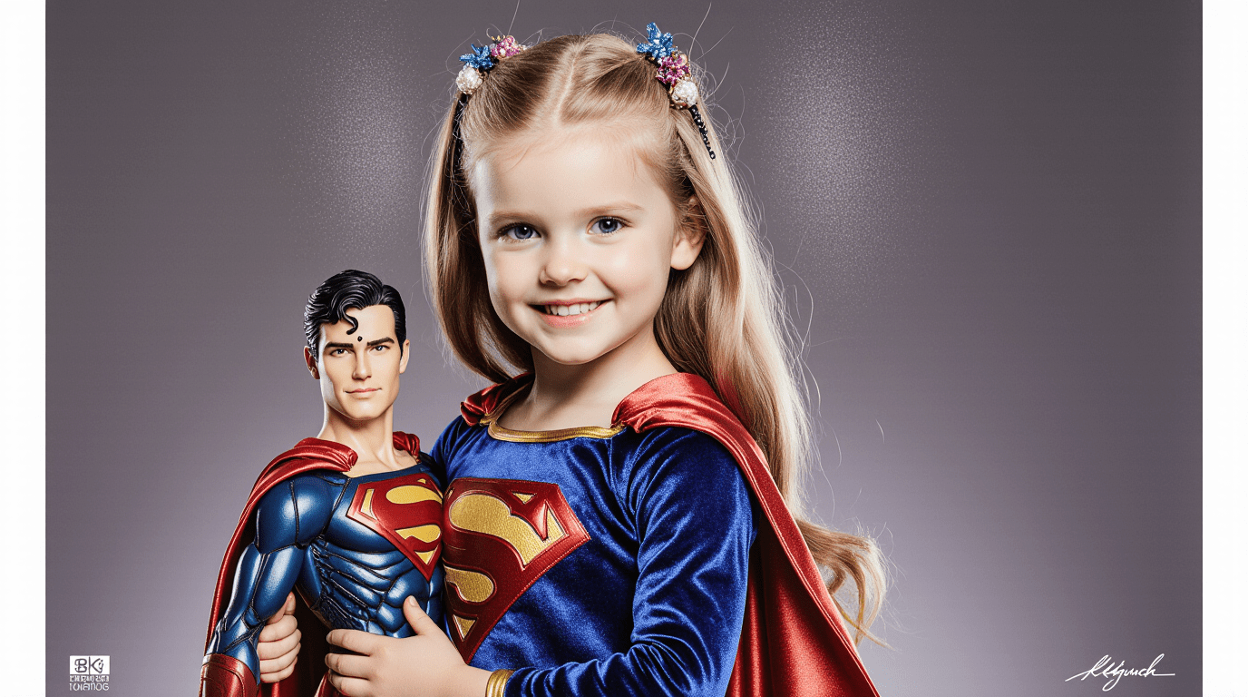 Driejarig meisje wil eigen kleding voor schoolfoto uitkiezen, haar keuze wordt uitgebreid geprezen
