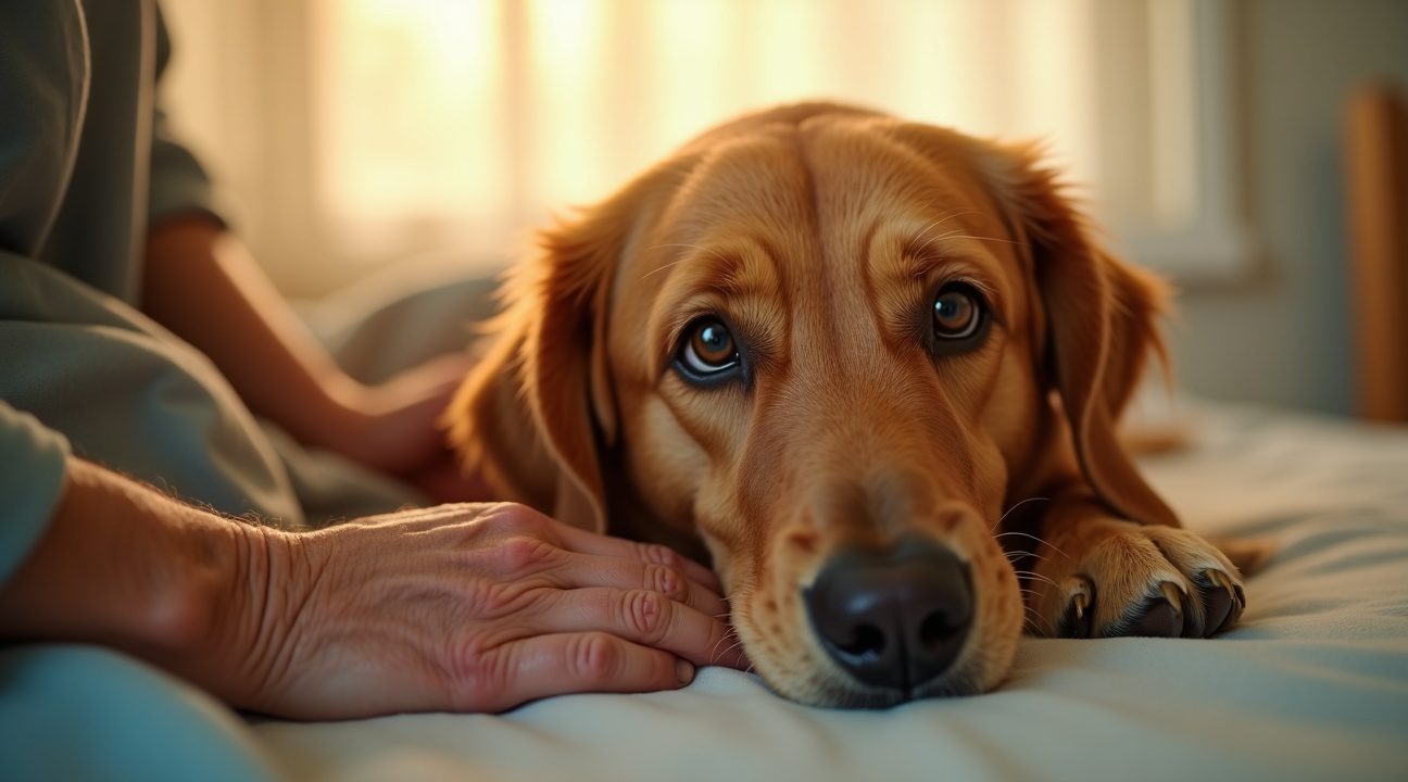 hond weigert stervende baasje alleen achter te laten en ze overlijden een paar uur na elkaar