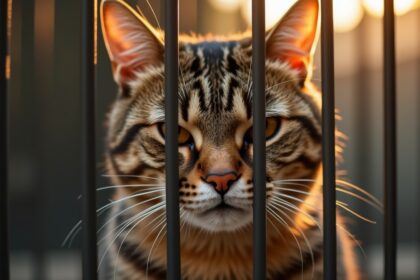 kat wordt constant overgeslagen in asiel vanwege haar chagrijnige gezicht