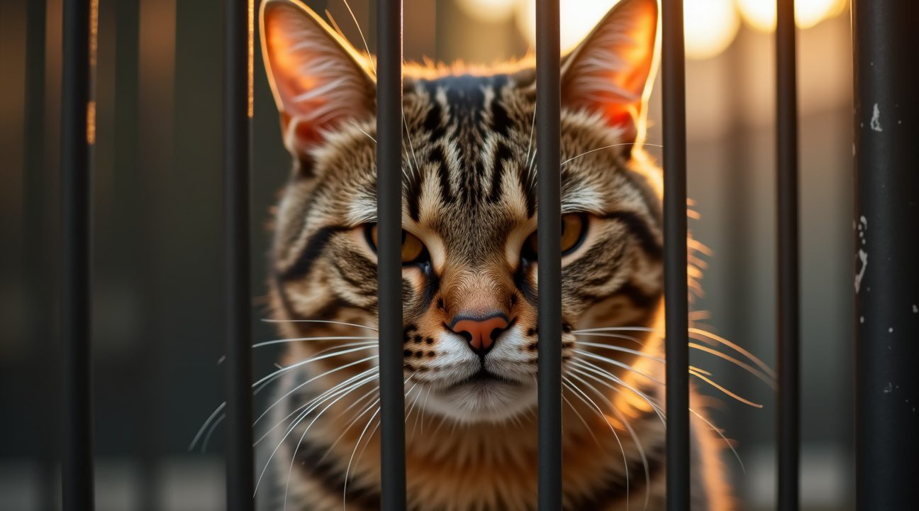 kat wordt constant overgeslagen in asiel vanwege haar chagrijnige gezicht