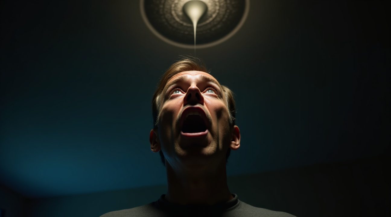 man vindt iets wat op buitenaards wezen lijkt op het plafond