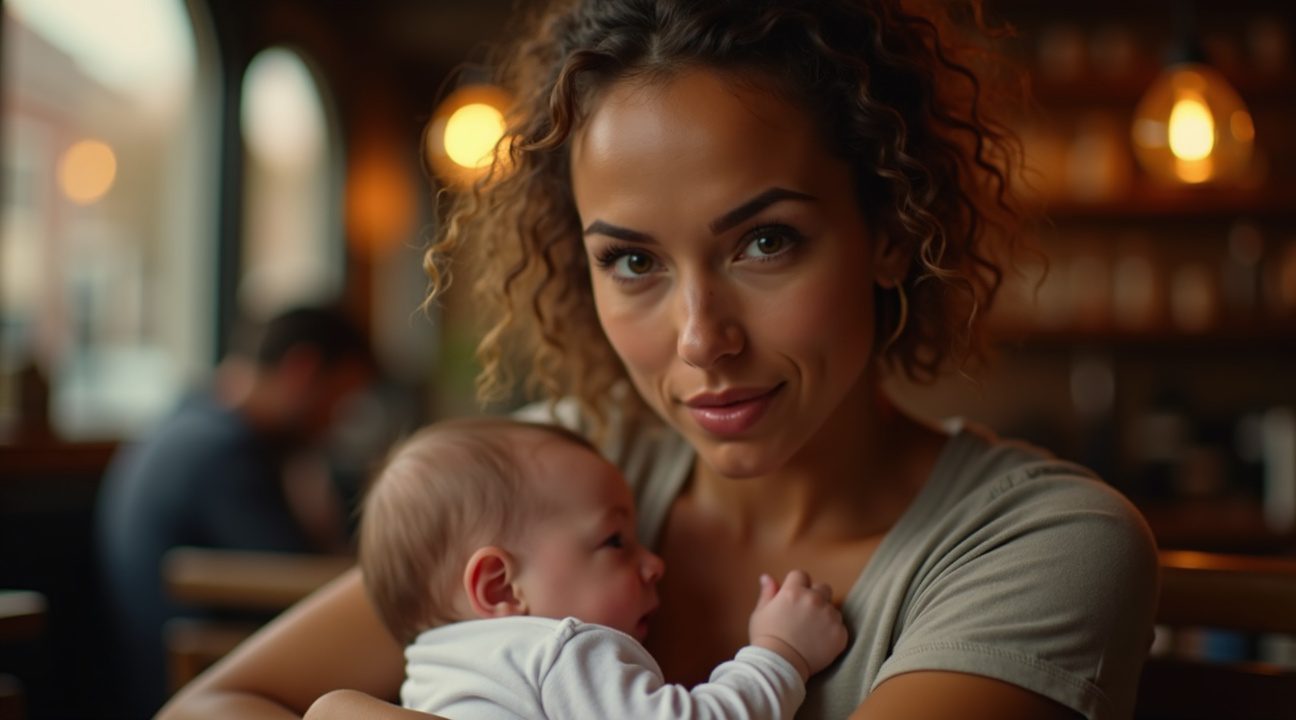 moeder krijgt te horen dat ze zichzelf moet bedekken terwijl ze borstvoeding geeft en heeft perfecte reactie