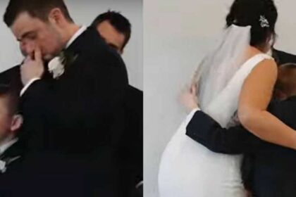 Hartverwarmend moment bruid legt emotionele geloften af aan nieuwe stiefzoon