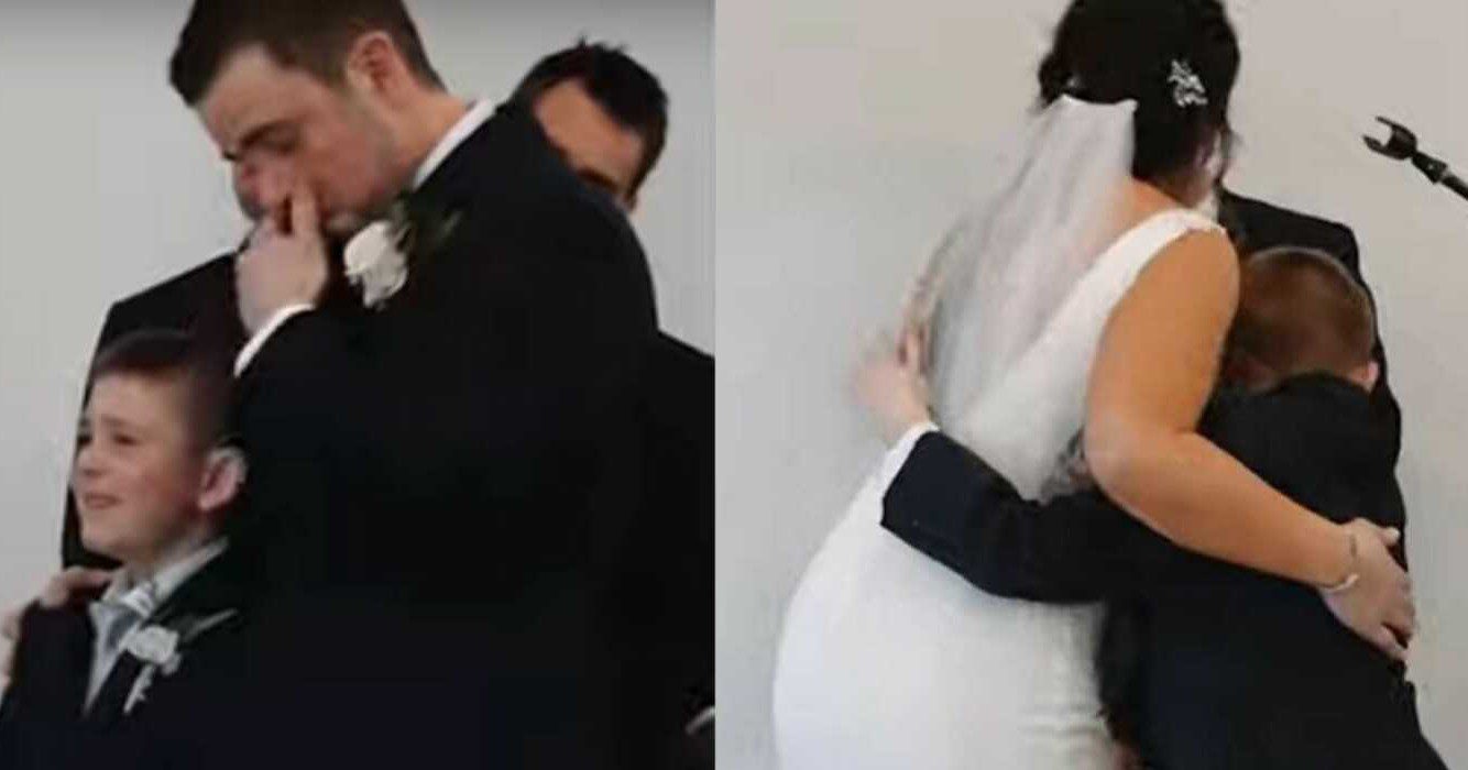 Hartverwarmend moment bruid legt emotionele geloften af aan nieuwe stiefzoon