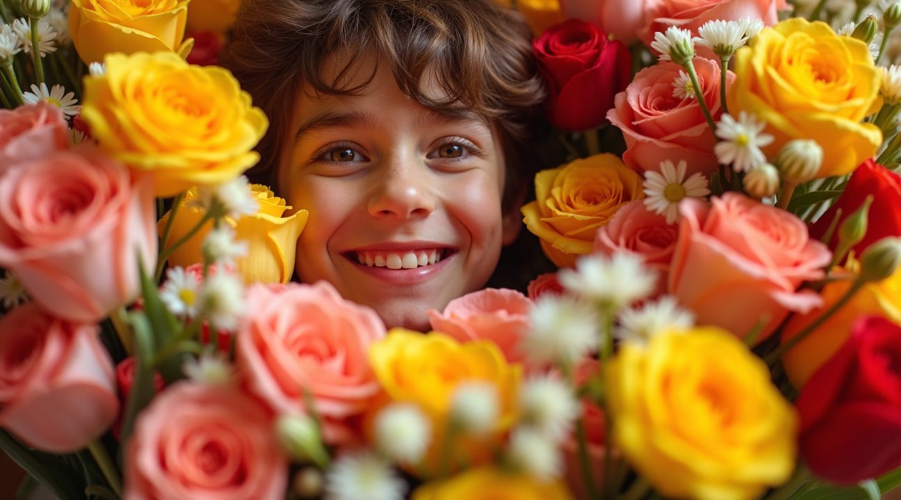 tiener koopt 170 bloemen om aan elk meisje op school voor valentijnsdag een bloem te geven