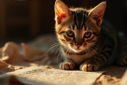 verlaten poes wordt met hartverscheurend briefje van voormalig baasje aangetroffen