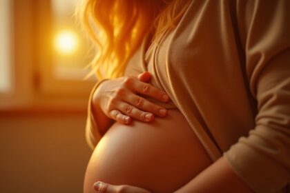 vrouw met dubbele baarmoeder is in beide baarmoeders zwanger van een meisje