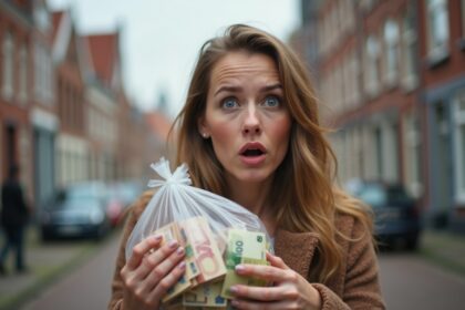 vrouw vindt op weg naar werk plastic tas met 14000 euro en zorgt ervoor dat eigenaren het terug krijgen