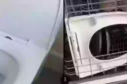 Man zorgt voor veel ophef als hij wc-bril in vaatwasser schoonmaakt