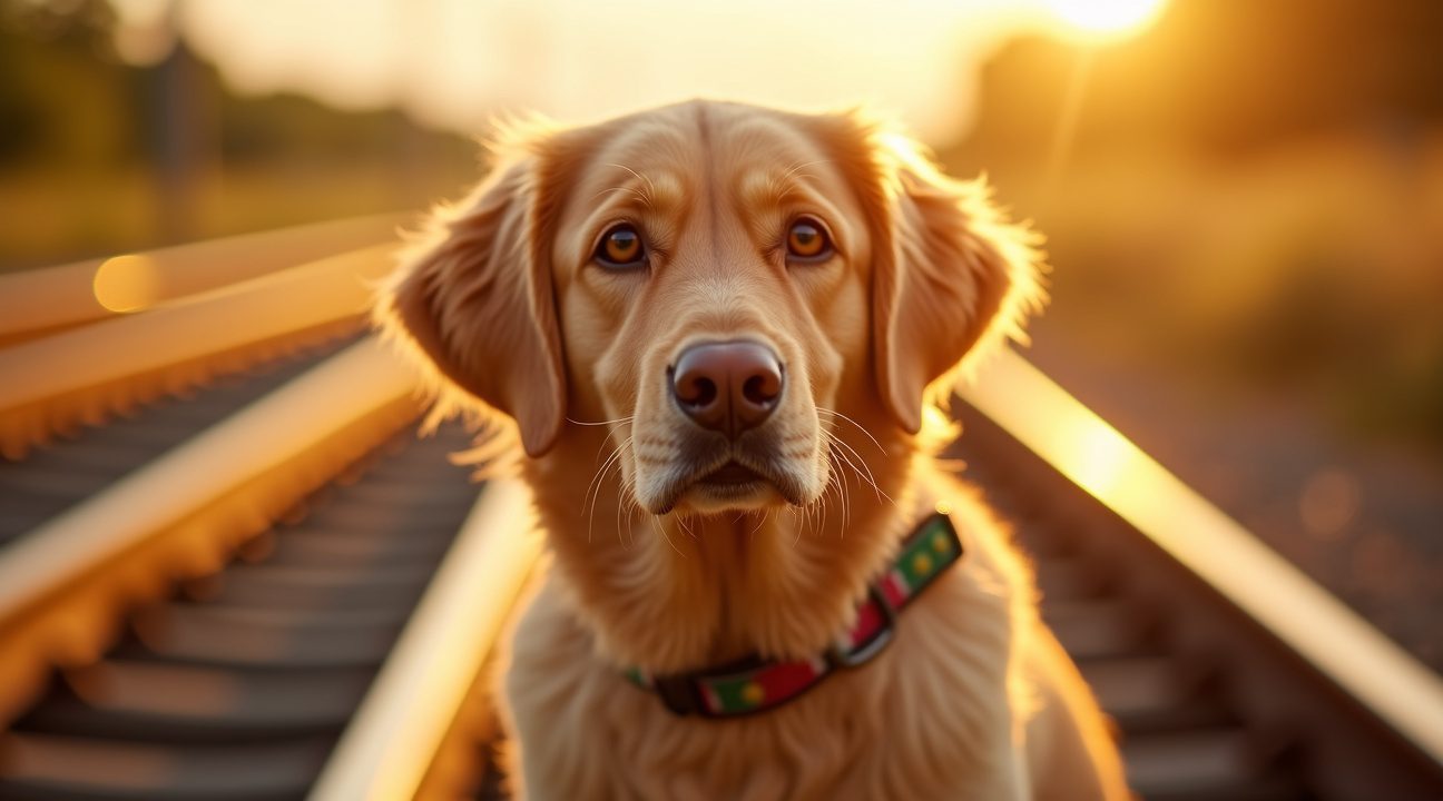 wonder op de rails lucky zoekt nieuw baasje nadat hij aan rails vastzat