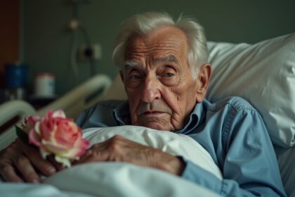 95 jarige man vecht voor zijn leven zodat hij bloemenopa voor bruid kan zijn zoals beloofd