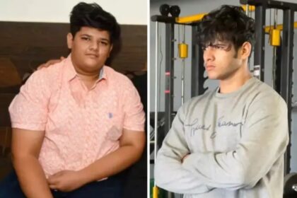 Man deelt ongelooflijke transformatie als hij meer dan 150 kg afvalt