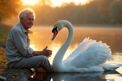 Man redt zwaan en hebben al bijna 40 jaar een hele bijzondere vriendschap