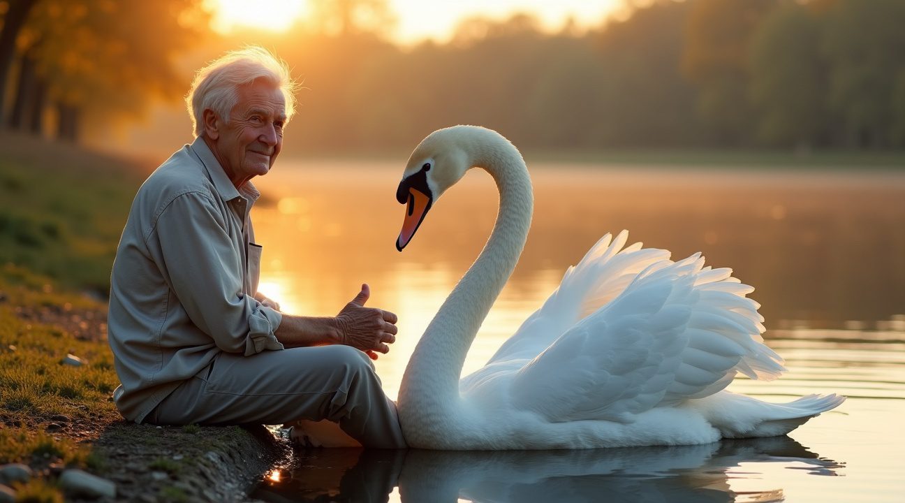 Man redt zwaan en hebben al bijna 40 jaar een hele bijzondere vriendschap