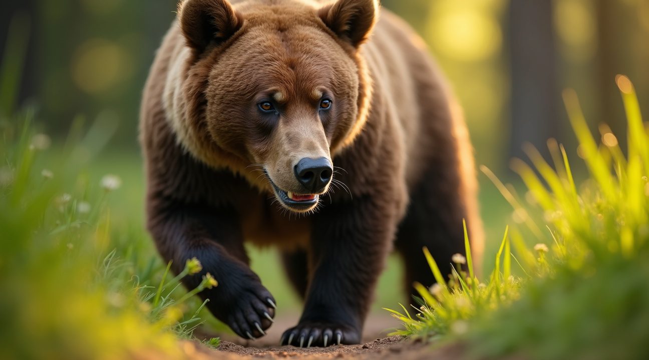 Na 17 jaar gevangenschap in veel te krappe kooi zet beer zijn eerste stappen in vrijheid