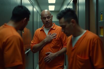 bewaarder krijgt hartaanval buiten celdeur dan grijpen drie gevangenen meteen in