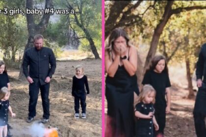 Zwangere moeder barst in tranen uit als ze ontdekt dat ze een vierde meisje krijgt