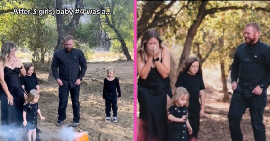 Zwangere moeder barst in tranen uit als ze ontdekt dat ze een vierde meisje krijgt
