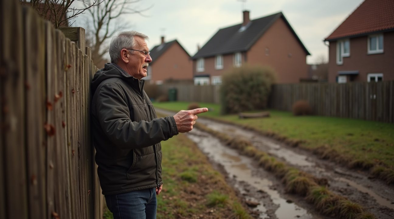 buren rijden driemaal hek van gezin kapot en vertikken het om ervoor te betalen